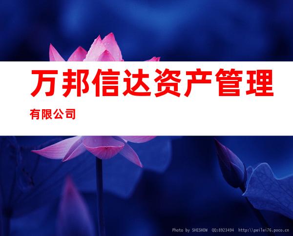 万邦信达资产管理有限公司