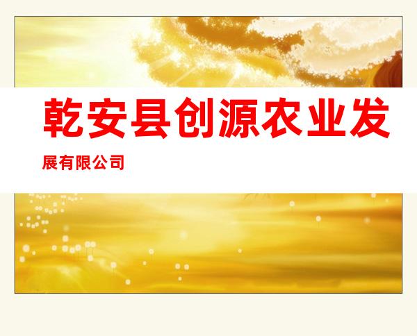 乾安县创源农业发展有限公司