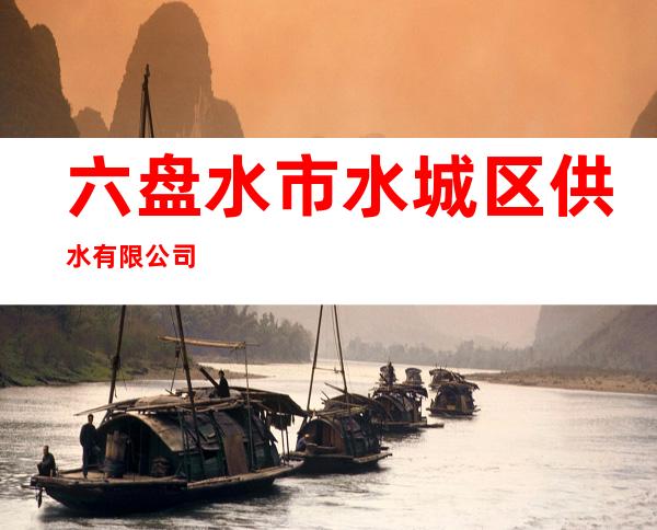 六盘水市水城区供水有限公司