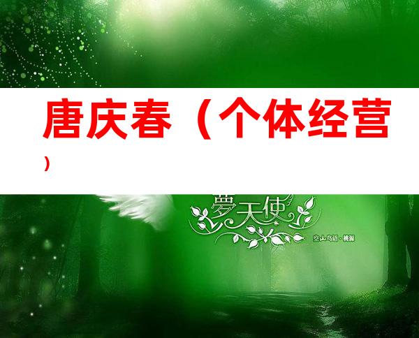 唐庆春（个体经营）
