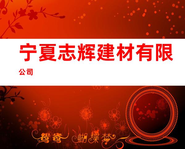 宁夏志辉建材有限公司