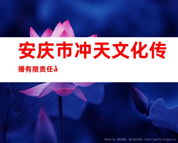 安庆市冲天文化传播有限责任公司