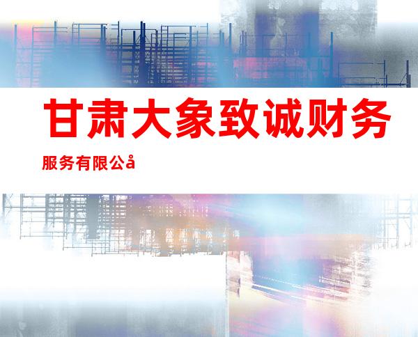 甘肃大象致诚财务服务有限公司
