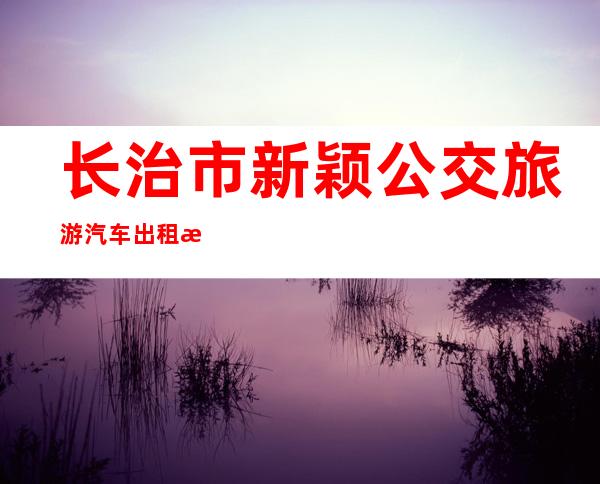 长治市新颖公交旅游汽车出租有限公司