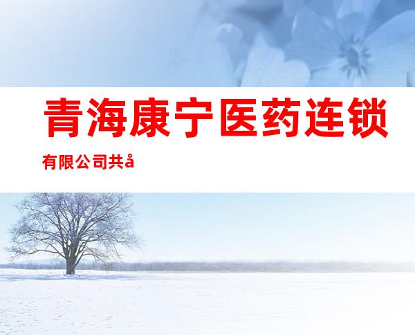 青海康宁医药连锁有限公司共和路店